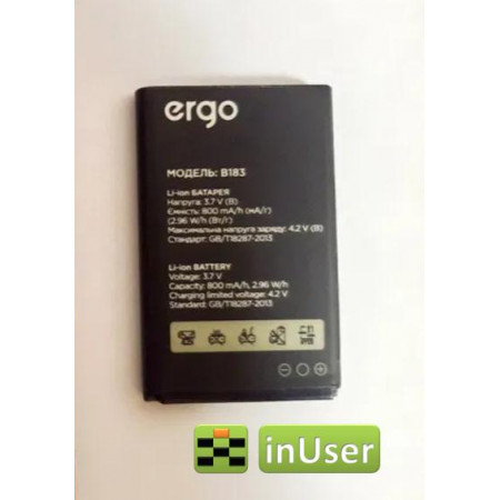 Акумулятор для Ergo B183 Dual Sim