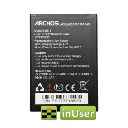 Акумулятор для Archos AC50, Archos AS3G, AC50AS4G, BSE78 Original