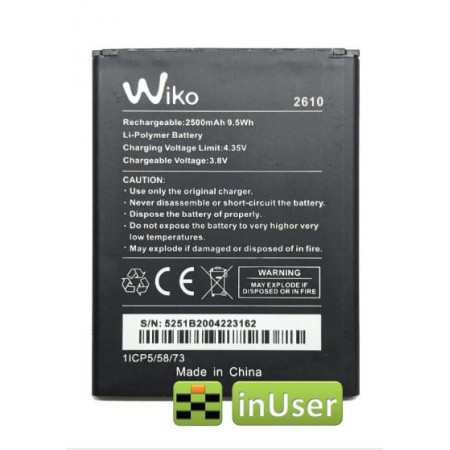 Акумулятор для Wiko 2610 Jerry 2 / Wiko Jerry 3 / Wiko Y60 / Wiko Sunny 4 Plus Original PRC