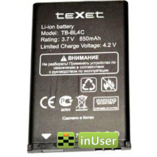 Акумулятор TeXet TM-D105 (TB-BL4C) TeXet TM-B100, TM-B110, TM-B111, TM-B112, TM-B113, TM-B114, TM-B115, TM-B200, TM-B202, TM-B206, TM-B208, TM-B209, TM-B210, TM-B216, TM-B217, TM-B221, TM-B306, TM-B307, TM-B310, TM-B312, TM-B313, TM-B315