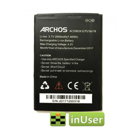 Акумулятор для Archos 50b Oxygen, Archos 50 box