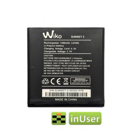 Акумулятор для Wiko 2502, Wiko 2510, Wiko 4050, Wiko Sunny 2, Wiko Sunset 2