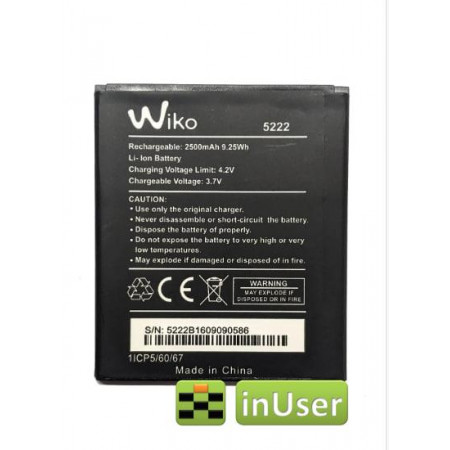 Акумулятор для Wiko 5222 / Wiko Freddy / Wiko Rainbow 4G Original PRC