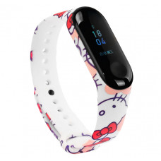 Ремешок для Mi Band 3/4 (Color №13 hello kity)