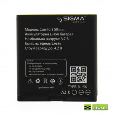 Акумулятор для Sigma mobile Comfort 50 Menol / Sigma mobile Comfort 50 Shell
