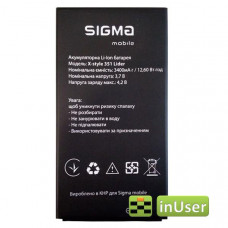 Акумулятор для Sigma mobile X-style 351 Lider (3400mAh 3.7V) Original 