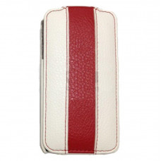 Чехол Rada leather case for Samsung S5830 Galaxy Ace (white red)