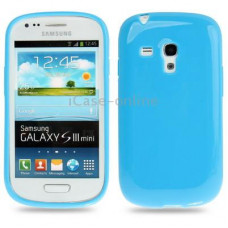 Чехол-накладка TPU cover case for Samsung i8190 Galaxy S3 mini (blue)