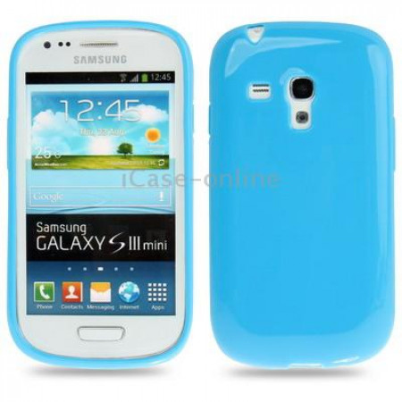 Чехол-накладка TPU cover case for Samsung i8190 Galaxy S3 mini (blue)