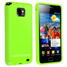 Чехол-накладка TPU cover case for Samsung i9100/i9105 Galaxy S2 (green)