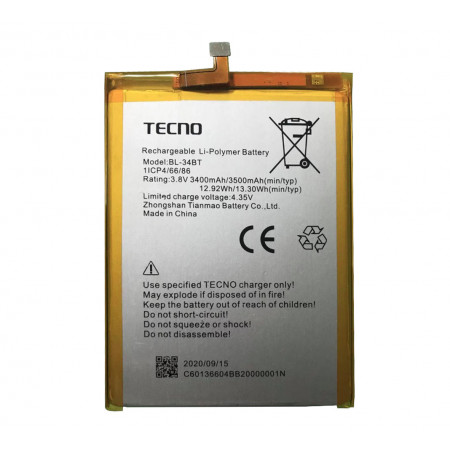 Акумулятор BL-34BT для Tecno Spark 2 KA7 