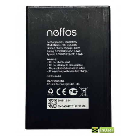 Акумулятор NBL-45A3000 для TP-Link Neffos A5 (TP7032A) 3050 mAh Original PRC
