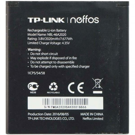 Акумулятор NBL-46A2020 для Tp-Link Neffos Y5L TP801A 2020 mAh