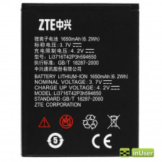 Акумулятор ZTE Li3716t42p3h594650 / Li3818T43P3h594650 