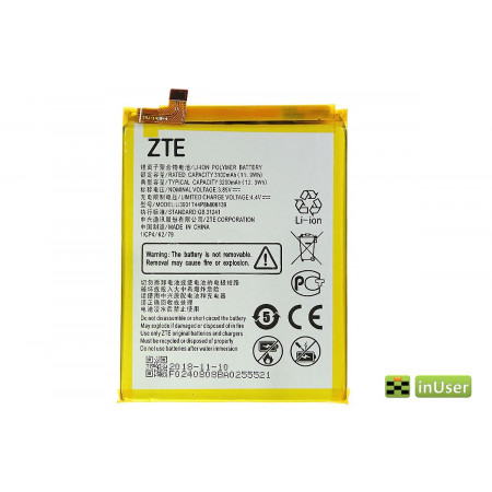Акумулятор ZTE LI3931T44P8h806139 Blade A51/ Blade V9/ Blade V9 Vita/ Blade A7 Vita/ Blade A7 2019/ Blade A7 2020/ Blade A5 2020/ Blade V10/ Blade V10 Vita Original