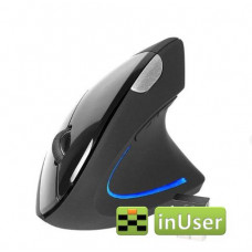 Вертикальная мышь UKC USB игровая 2,4 ГГц беспроводная Tracer Flipper RF NANO Black (TRAMYS44214)