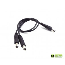 Кабель питания разветвитель для роутера DC 5.5x2.1 to 2 DC 5.5x2.1 0.5m (переходник / кабель / раздвоитель / адаптер)