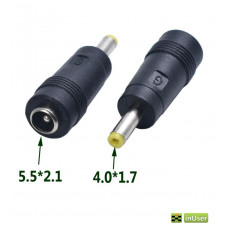 Переходник с DC 5.5 х 2.1mm на DC 4.0 х 1.7mm для питания роутеров(xiaomi, asus) и др устройств от Power Bank и других источников питания