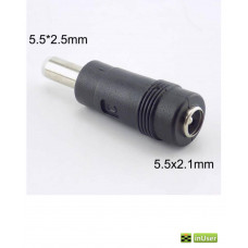 Переходник с DC 5.5 х 2.1mm на DC 5.5 х 2.5mm для питания роутеров и др устройств от Power Bank и других источников питания