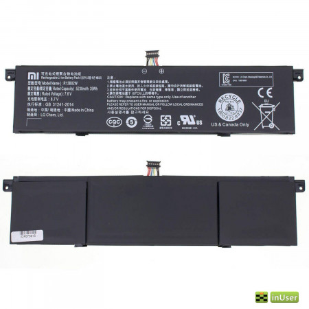Акумулятор для ноутбука Xiaomi R13B01W / R13B02W Mi Air 13.3` Series (7.6V/ 4850mAh/ 37Wh)