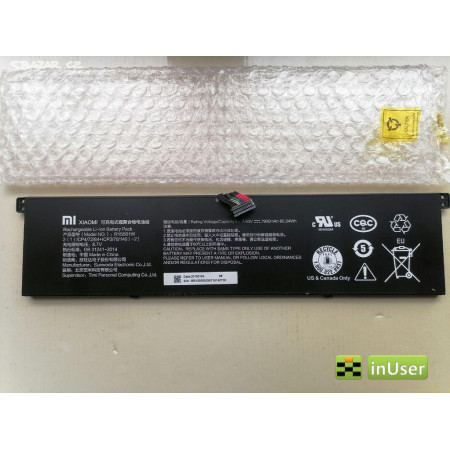 Акумулятор для ноутбука Xiaomi R15B01W Mi PRO / Mi 15Pro 15.6` M1701 171501-AQ/AL/AF 171502-AD, TM1701 i3 8130U i5 8250U i7 8550U(7.6V/ 7800Mah/ 59Wh)