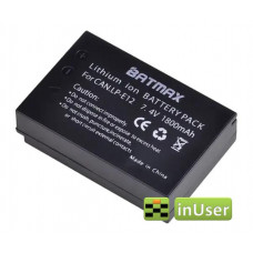 Акумулятор Canon LP-E12 Tectra 1800 mAh для Canon EOS M50 / Canon EOS M10 / Canon EOS M3 / Canon EOS M100 / Canon EOS M2 / Canon EOS M200 / Canon EOS 100D / Canon EOS M50 (Mark 2) / SX 70 HS