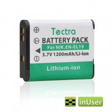Акумулятор EN-EL19 Tectra 1200 mAh для Nikon S4100 / Nikon S4150 / Nikon S4200 / Nikon S4500