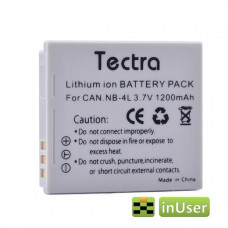 Акумулятор NB-4L Tectra 1200 mAh для Canon IXUS 120 / Canon IXUS 130 IS / Canon IXUS 115 / Canon IXUS 220 / Canon IXUS 230 / Canon IXUS 255HS