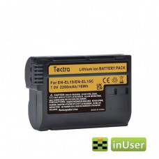 Акумулятор Nikon EN-EL15 / EN-EL15C Tectra 2280 mAh для Nikon D810 / Nikon D800E / Nikon D750 / Nikon D610 / Nikon D7000 / Nikon D7100 / Nikon D7200 V1