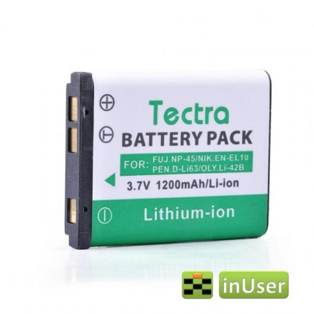 Акумулятор Olympus LI-42B (Li-40B, EN-EL10, F-NP45) Tectra 1200 mAh