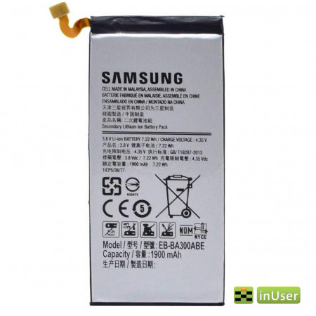 Акумулятор EB-BA300ABE для Samsung A3, A300F, A300H, Galaxy A3 2015, Galaxy A3, A300, A3, SM-A300F, SM-A300H