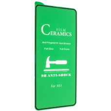 Гибкое Защитное стекло 9D Ceramix для Samsung A515 Galaxy A51 (black)