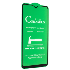 Гибкое Защитное стекло 9D Ceramix для Samsung A105, A107, M105 Galaxy A10, A10s, M10 (black)