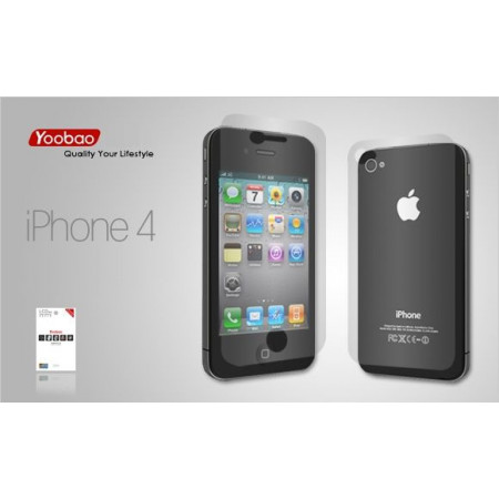 Комплект защитных плёнок Yoobao для iPhone 4/4S (прозначная)