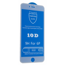 Защитное стекло 10D для iPhone 6 Plus / 6S Plus / 7 Plus / 8 Plus (white)