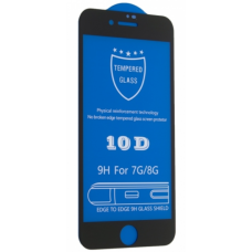 Защитное стекло 10D для iPhone 7/8 plus (black)
