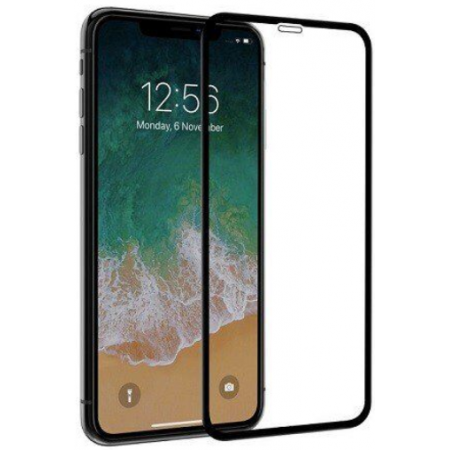 Защитное стекло 6D для iPhone X/Xs/11 Pro (black)