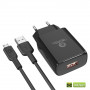 Сетевое Зарядное Устройство Ridea RW-11111 Element 2.1 A + Кабель Micro, Black Сетевое Зарядное Устройство Ridea RW-11111 Element 2.1 A + Кабель Micro, Black
