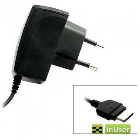 Сетевое зарядное устройство Samsung (ATADM10EBE) для Samsung C170, C520, D520, D800, D820, D830, D840, D900, D900i, E200, E250, E390, E420, E480, E490, E500, E540, E570, E590