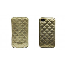 Чехол Nuoku ONLY luxury lambskin case for iPhone 4 /4S (gold)