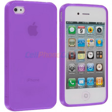Чехол-накладка TPU cover case iPhone 4/4S (purple)