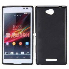 Чехол-накладка TPU cover case for Sony Xperia C S39h (black)