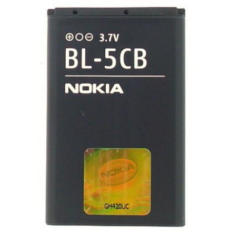 Акумулятор Nokia BL-5CB для 105, 109, 111, 113, 1112, 1200, 1110, 1110i, 1208, 1209, 1650, 1680C, N-Gage 2600, 3120, 6630, N70, N71, N72, N91, X2-01, 110 (2019), TA-1192, TA-1010 