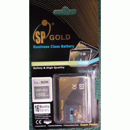 Акумулятор BP-4L / BL-4L для Nokia 6760 Slide, 6790 Surge, E52, E55, E6-00, E61i, E62, E63, E71, E71x, E72, E73 Mode, N810 internet Tablet, N97, Nokia E90 Communicator, Ergo F184, AS-201 (SP Gold)