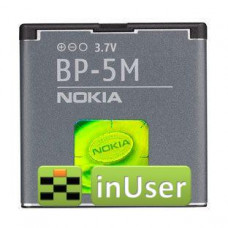 Акумулятор Nokia BP-5M / BP5M для Nokia 5700 / XpressMusic / Nokia 5610 XpressMusic / Nokia 6110 Navigator / Nokia 6220 Classic / Nokia 6500 Slide / Nokia 7390 / Nokia 8600 Luna (Original PRC)