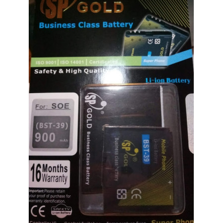 Акумулятор SP Gold BST-39 для Sony Ericsson T707i, W20i Zylo, W380i, W508i, W910i, Z555i