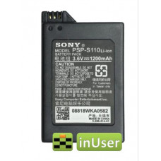 Акумулятор PSP-S110 для SONY PSP SLIM 2000, PSP SLIM 2001, PSP SLIM 2004, PSP SLIM 2006, PSP SLIM 2008, PSP SLIM 3000, PSP SLIM 3001, PSP SLIM 3004, PSP SLIM 3006, PSP SLIM 3008 Original PRC