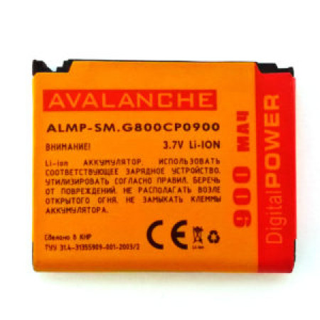 Акумулятор Avalanche premium AB603443CE для Samsung S5230, S5233, B5210, G800, M8910, S7520, L870, A877, i200 (900 mAh)