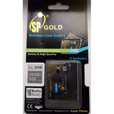 Акумулятор SP Gold AB603443CE / AB603443CU для Samsung S5230, S5233, B5210, G800, M8910, S7520, L870, A877, i200