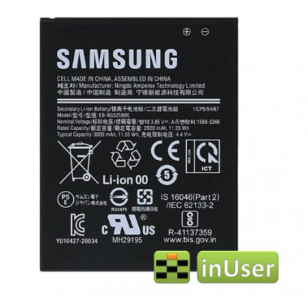 Акумулятор EB-BG525BBE для Samsung Galaxy Xcover 5 G525F, SM-G525F, GP-PBG525ASABW, GH43-05060A 3000mAh 